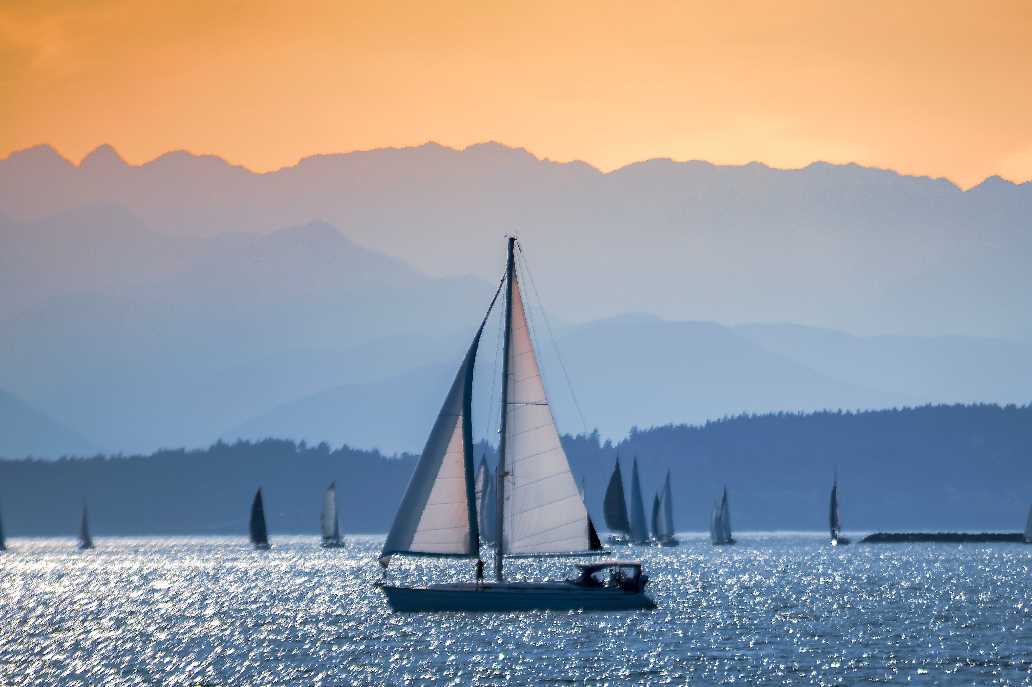 Mountain Peaks Sailboat Mountain Peaks Sailboat