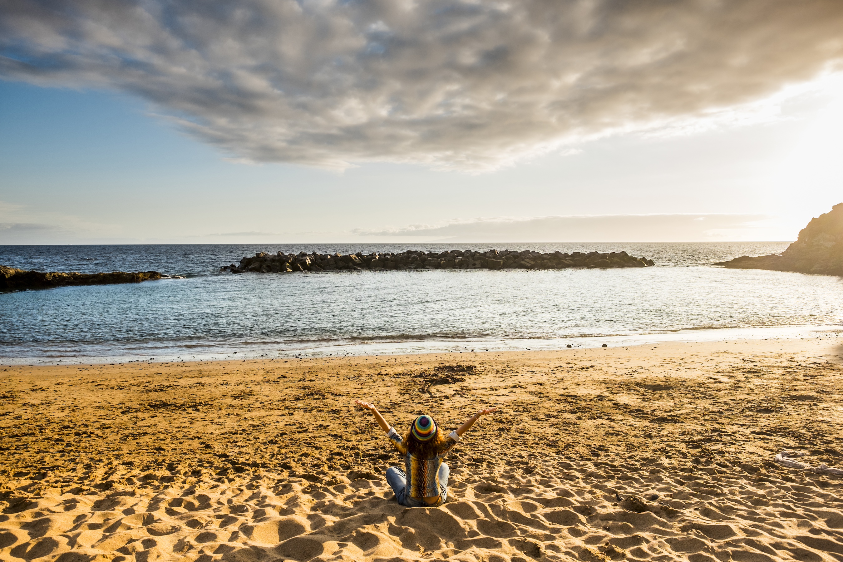 happiness concept with backview happiness concept with backview
